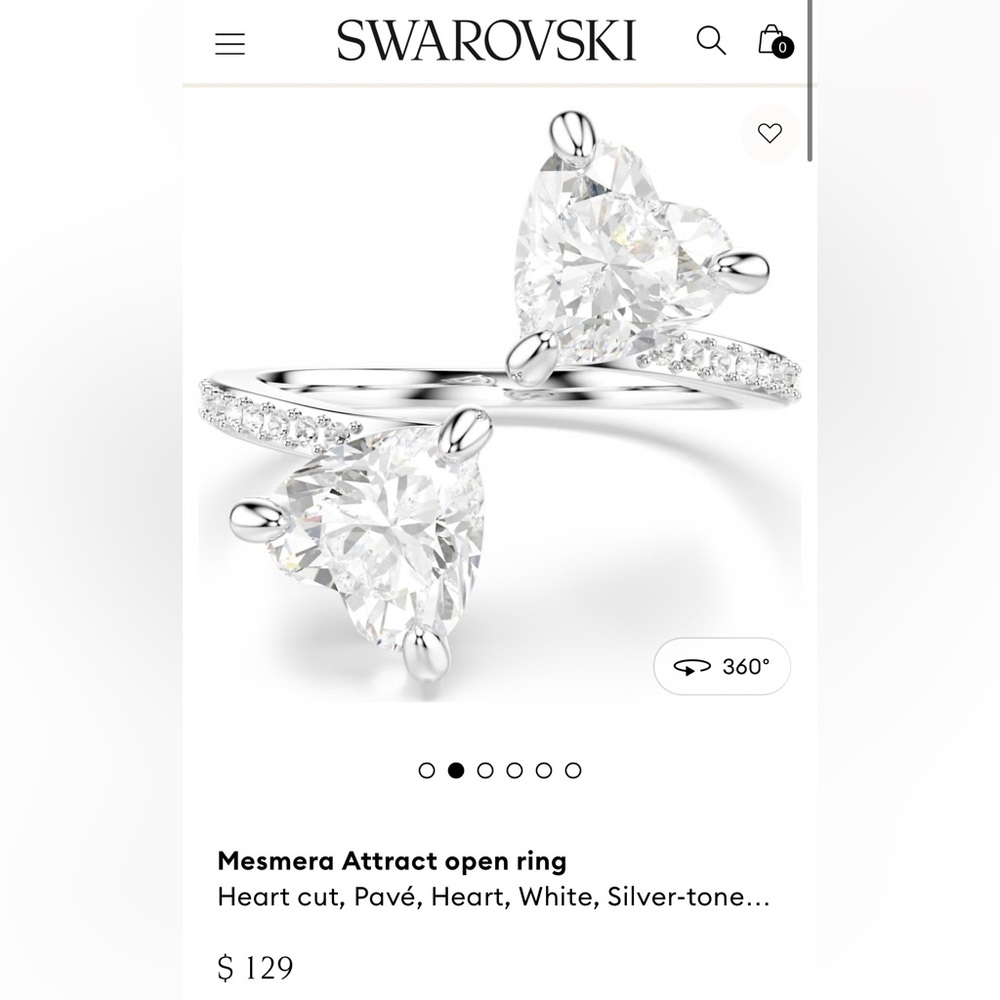 Swarovski Mesmera Crystal Ring - Picture 6 of 9